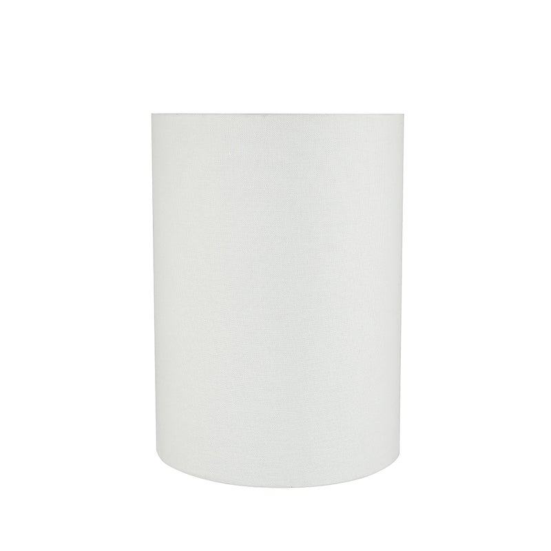 Aspen Creative 31261 Transitional Drum (Cylinder) Shaped Spider Fitter Lamp Shade in White Linen, 8" wide (8" x 8" x 11") - Image 3